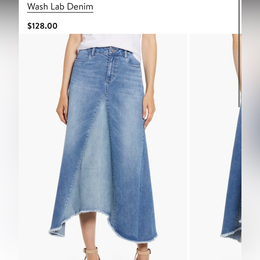 Wash lab - denim maxi skirt